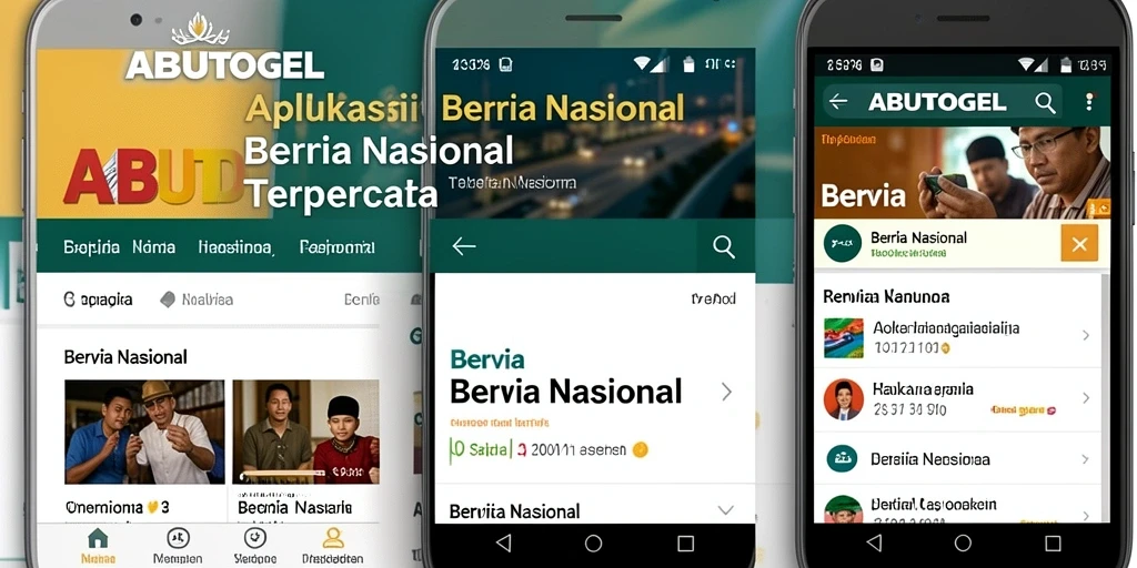 Antarmuka pengguna ABUTOGEL menampilkan berita nasional terkini.