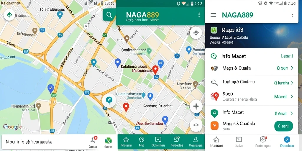 Antarmuka aplikasi NAGA889 menampilkan informasi kemacetan secara real-time.