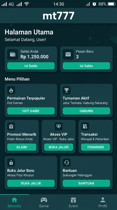 Tampilan link alternatif mt777